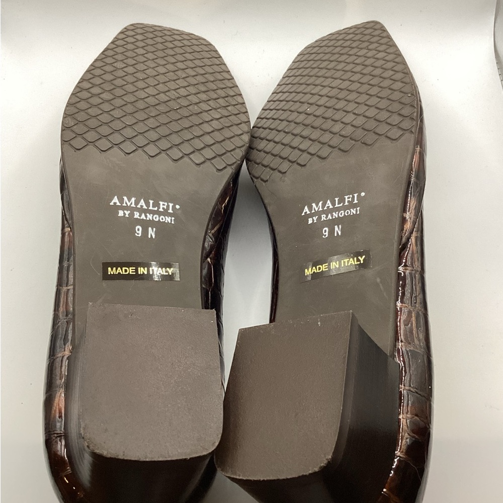 Rangoni Dark Brown Crocodile Pattern Loafers - image 5